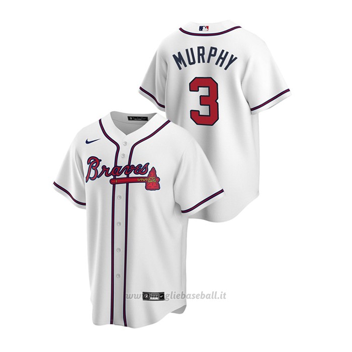 Maglia Baseball Uomo Atlanta Braves Dale Murphy 2020 Replica Primera Bianco